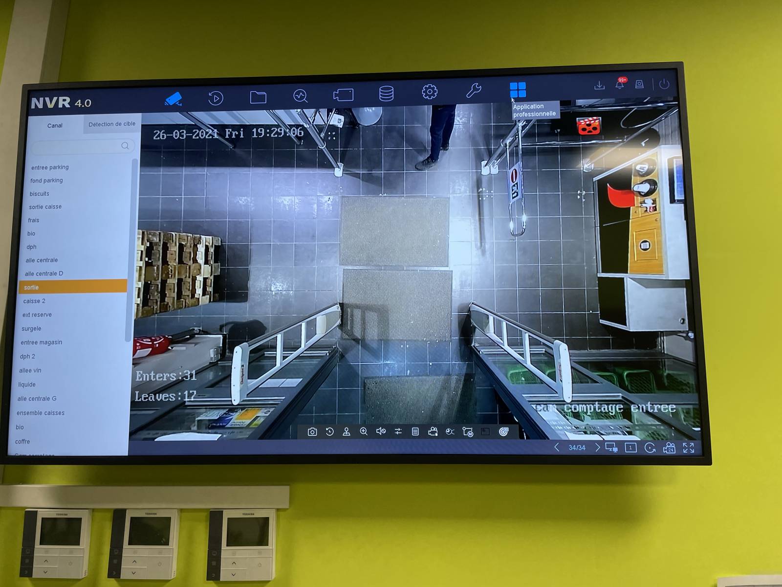 Installation d'une solution de comptage de personnes chez Carrefour en période de COVID-19