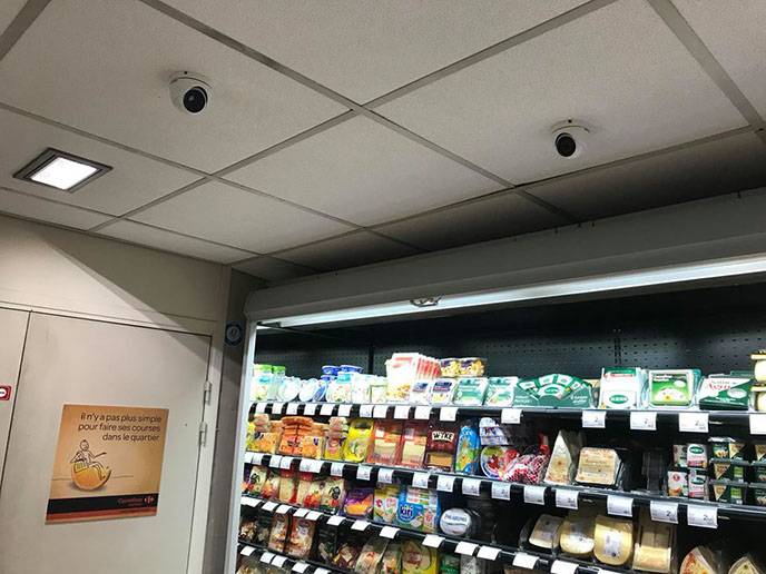 Installation d'un système de vidéo protection Carrefour Express Toulon