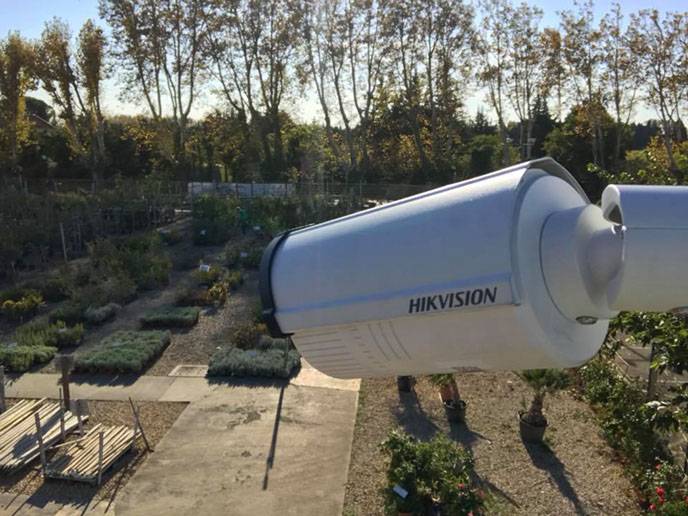 Installation d’un système de video protection et alarme Jardinerie Baobab Sarrians